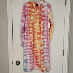 NWT Anthropologie x Electric Yoga The Emira Tie Dye Hooded Cardigan